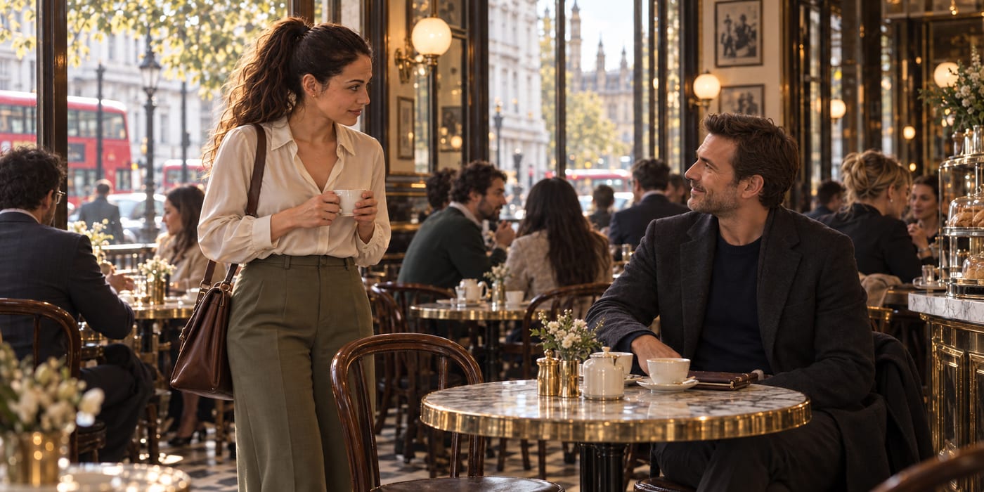 The one empty chair, at Tom's table