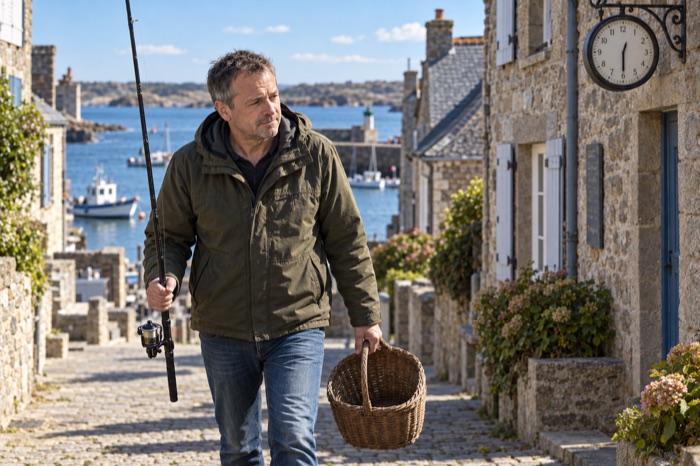 Marc arrive au village